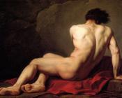 Male Nude known as Patroclus - 雅克-路易·大卫